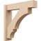 Ekena Millwork 6-in W x 26-in D x 26-in H Balboa Block Rough Cedar Woodgrain TimberThane Outlooker, Primed Tan OUTUR060X26X26BOA44RCPR - alternate 1